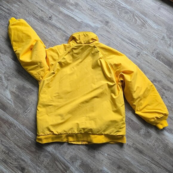 Lands End Full Zip Squall Jacket Womens Sz M 10-12 Fleece Lining Yellow Vtg USA - Picture 11 of 16